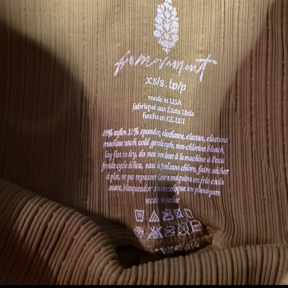 Free People SET Good Karma Ruched Top and Flare Pant in Dusted Military XS/S NEW - Picture 10 of 10